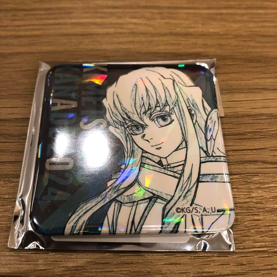 鬼滅の刃 鬼滅の奏 原画グリッター缶バッジ 無一郎 【公式通販】